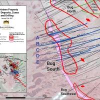 Martiniere Property Gold Deposits, Zones, and Drilling Jan 23 2017